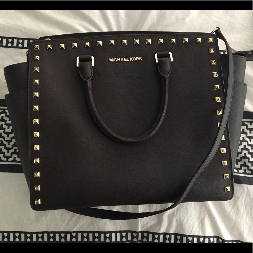 Michael Kors Studded Briefcase or Lg Purse